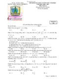 Đề thi khảo sát chất lượng đầu năm môn Toán lớp 12 năm học 2020-2021 có đáp án – Trường THPT Thuận Thành 1