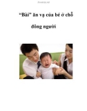 'Bài' ăn vạ của bé ở chỗ đông người