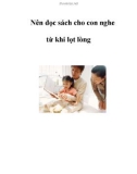 Nên đọc sách cho con nghe từ khi lọt lòng