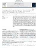 Comparing manual and computational approaches to theme identification in online forums: A case study of a sex work special interest community