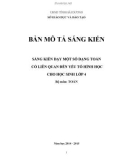 Sáng kiến kinh nghiệm Tiểu học: Sáng kiến dạy một số dạng Toán có liên quan đến yếu tố hình học cho học sinh lớp 4