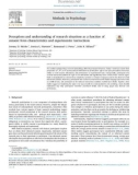 Perceptions and understanding of research situations as a function of consent form characteristics and experimenter instructions