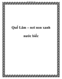 Quế Lâm – nơi non xanh nước biếc