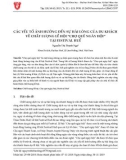 Các yếu tố ảnh hưởng đến sự hài lòng của du khách về chất lượng lễ hội 'Chợ quê ngày hội' Tại Festival Huế