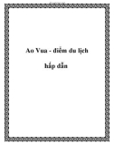 Ao Vua - điểm du lịch hấp dẫn