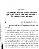 Giáo trình Đo lường thể thao (Dùng cho giảng dạy Đại học, Cao học Thể dục thể thao): Phần 2