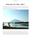 Khám phá Tây Ninh - phần 1