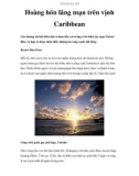 Hoàng hôn lãng mạn trên vịnh Caribbean