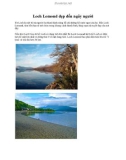 Loch Lomond đẹp đến ngây người