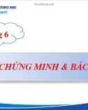 Bài giảng Logic học: Chương 6 - Trường ĐH Thương Mại