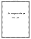 Cẩm nang mua sắm tại Thái Lan