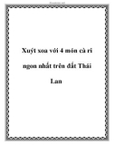 Xuýt xoa với 4 món cà ri ngon nhất trên đất Thái Lan