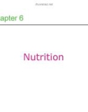 Lecture Professional cooking (6/e) - Chapter 6: Nutrition