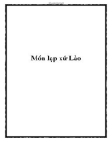 Món lạp xứ Lào