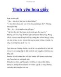 Truyện ngắn Tình yêu hoa giấy