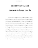 PHO TƯỢNG QUAN ÂM