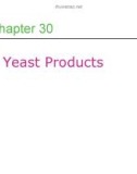 Lecture Professional cooking (6/e) - Chapter 30: Yeast products