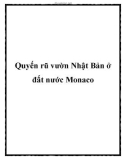 Quyến rũ vườn Nhật Bản ở đất nước Monaco