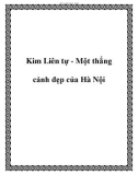 Kim Liên tự - Một thắng cảnh đẹp của Hà Nội