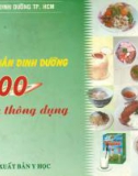 Nghiên cứu thành phần dinh dưỡng 400 thức ăn thông dụng: Phần 1