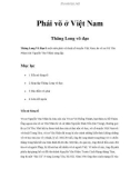 Phái võ ở Việt Nam Thăng Long võ đạo