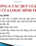 Bài giảng Logic học đại cương: Chương 4 - ThS. Trần Thị Hà Nghĩa