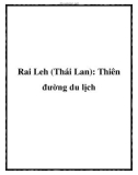 Rai Leh (Thái Lan): Thiên đường du lịch