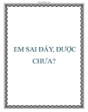 EM SAI ĐẤY, ĐƯỢC CHƯA?