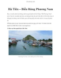 Hà Tiên – Biển Rừng Phương Nam