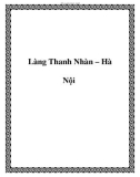 Làng Thanh Nhàn – Hà Nội