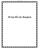 Đi bụi đến tây Bangkok