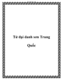 Tứ đại danh sơn Trung Quốc