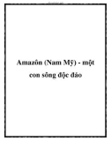 Amazôn (Nam Mỹ) - một con sông độc đáo