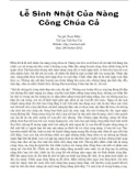 Lễ Sinh Nhật Của Nàng Công Chúa Cả