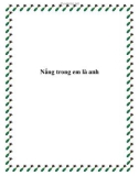 Nắng trong em là anh