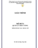 Giáo trình Quản lý thức uống (Trình độ: Trung cấp) - Trường Trung cấp Du lịch và Khách sạn Saigontourist