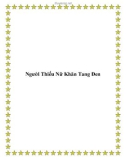 Người Thiếu Nữ Khăn Tang Đen