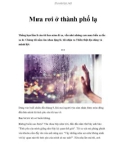 Mưa rơi ở thành phố lạ