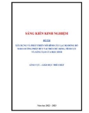 Sáng kiến kinh nghiệm THPT: Xây dựng và phát triển mô hình Câu lạc bộ bóng rổ theo hướng phát huy vai trò chủ động, tích cực và sáng tạo của học sinh