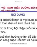 Bài giảng Địa lí lớp 12 – Bài 1: Việt Nam trên đường đổi mới và hội nhập