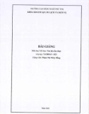 Bài giảng Văn hóa ẩm thực - Trường CĐ Nghề Phú Thọ