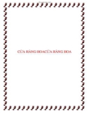 CỬA HÀNG HOACỬA HÀNG HOA