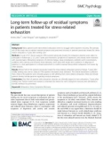 Long-term follow-up of residual symptoms in patients treated for stress-related exhaustion