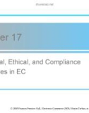 Lecture Electronic commerce - Chapter 17: Legal, Ethical, and Compliance Issues in EC