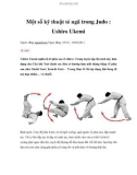 Một số kỹ thuật té ngã trong Judo : Ushiro Ukemi