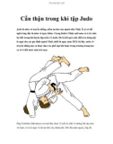 Cẩn thận trong khi tập Judo