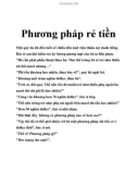 Phương pháp rẻ tiền