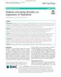 Diabetes and eating disorders: An exploration of ‘Diabulimia'