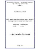 Luận án Tiến sĩ Kinh tế: Hoàn thiện chính sách thuế thu nhập ở Việt Nam trong quá trình hội nhập kinh tế quốc tế