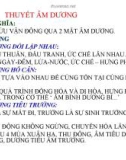 Bài giảng Thuyết âm dương